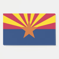 Post-it Notes with flag of Arizona, USA