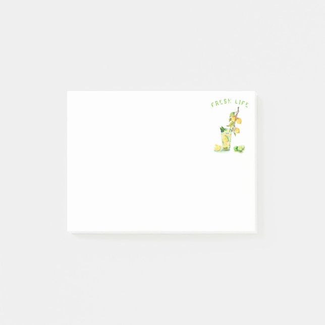 Post-it® Notes with Lemonade - Your Text (Front)
