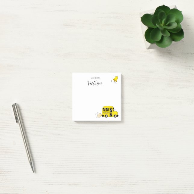 Post-It Notes Yellow School Bus Back to School (Office)