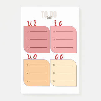 Post-it Planner:Master Your Day with the 4Quadrant Notes