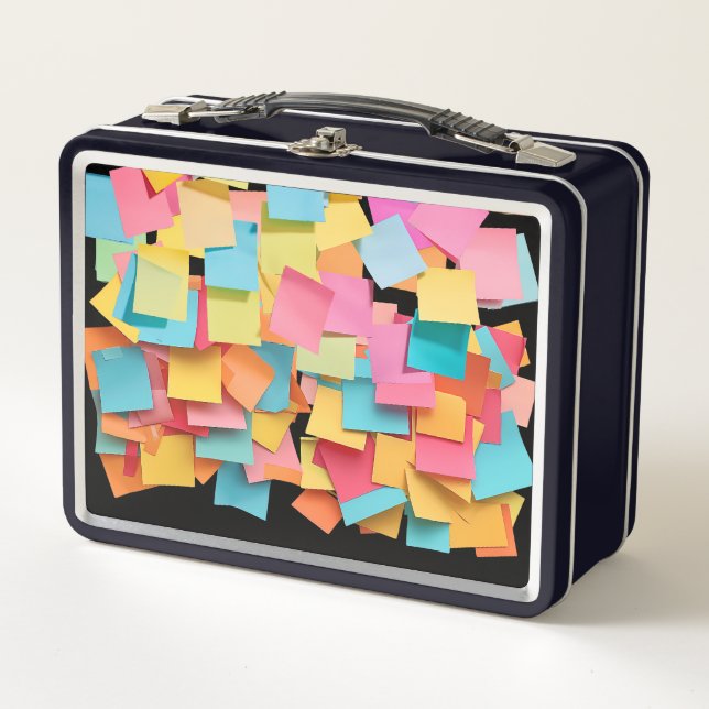 Post It, Post Me Metal Lunch Box (Front)