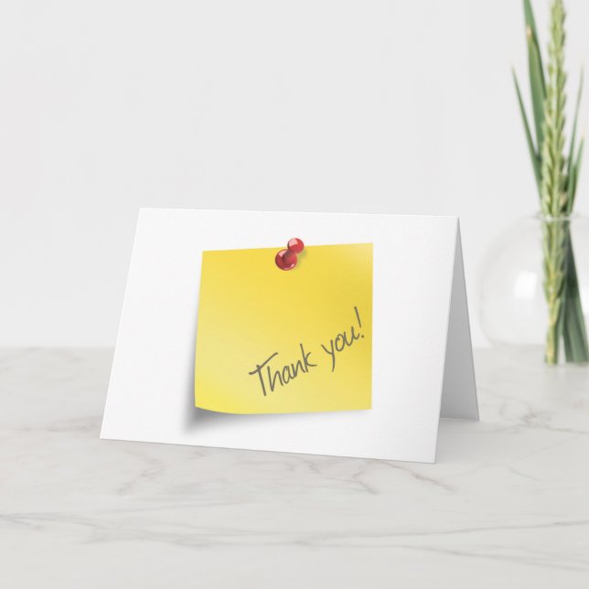 Post it Thank You Card (Front)