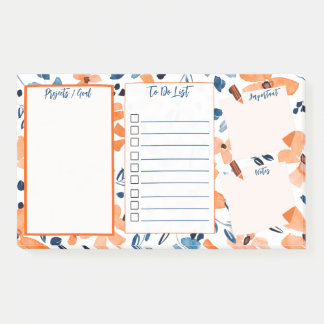 Post-it® To Do List Post-it®Original Floral Post-it Notes