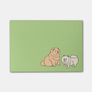 Post it with Chow Chow Dog Post-it Notes
