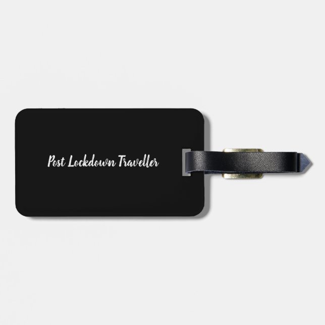 Post Lockdown Traveller | luggage tag (Back Horizontal)