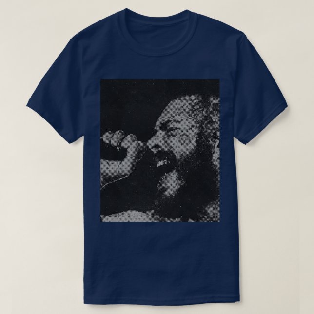 Post Malone rapper hiphop T-Shirt (Design Front)