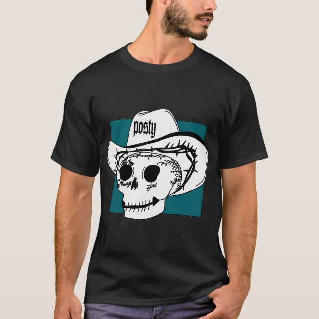 Post Malone Skull Hollywoods T-Shirt (Front)