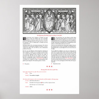 Post-Mass Gospel and Blessing of the Servers poste Poster