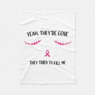 Post Mastectomy Surgery Recovery Breast Cancer Sur Fleece Blanket