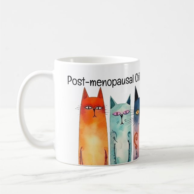 Post-menopausal Childless Cat Lady for Kamala Mug (Left)