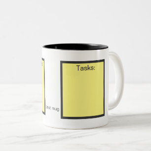 Post Mug: Reusable Coffee Mug for Dry-Erase Marker