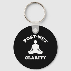Post-nut Clarity Funny Yoga Meditation Key Ring
