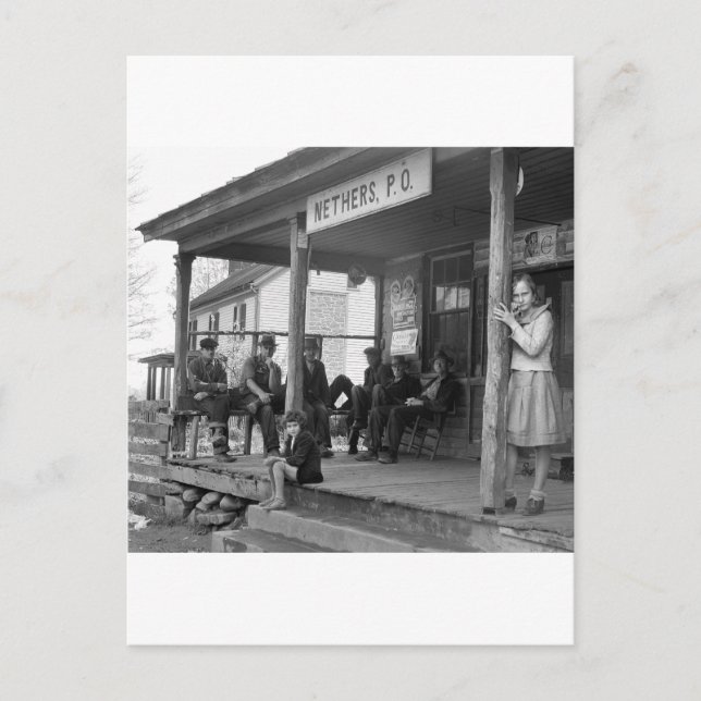 Post Office at Nethers, 1935 Postcard (Front)