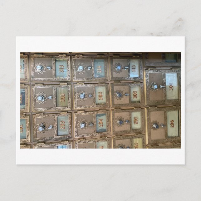 post office boxes  postcard (Front)