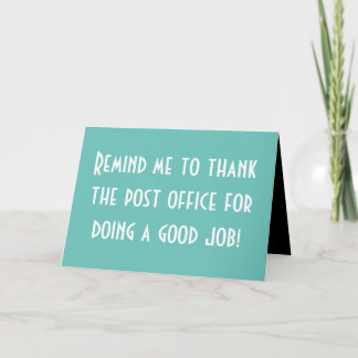 Post Office Card