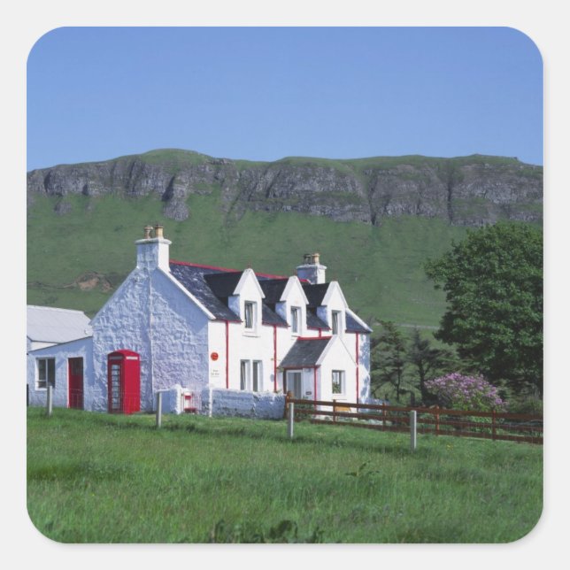 Post Office, Linicro, Isle of Skye, Highlands, Square Sticker (Front)