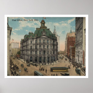 Post Office, New York City Vintage Inspired Poster