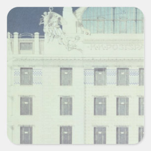 Post Office Savings Bank, Vienna Square Sticker