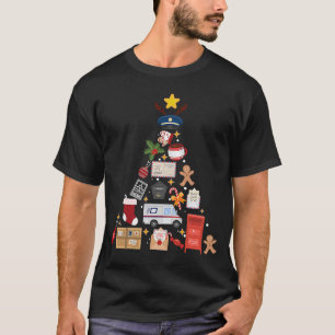 Post Office Worker Christmas Tree Ornament Postal  T-Shirt