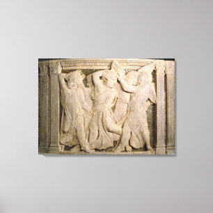 Post-restoration panel No.II from the exterior pul Canvas Print