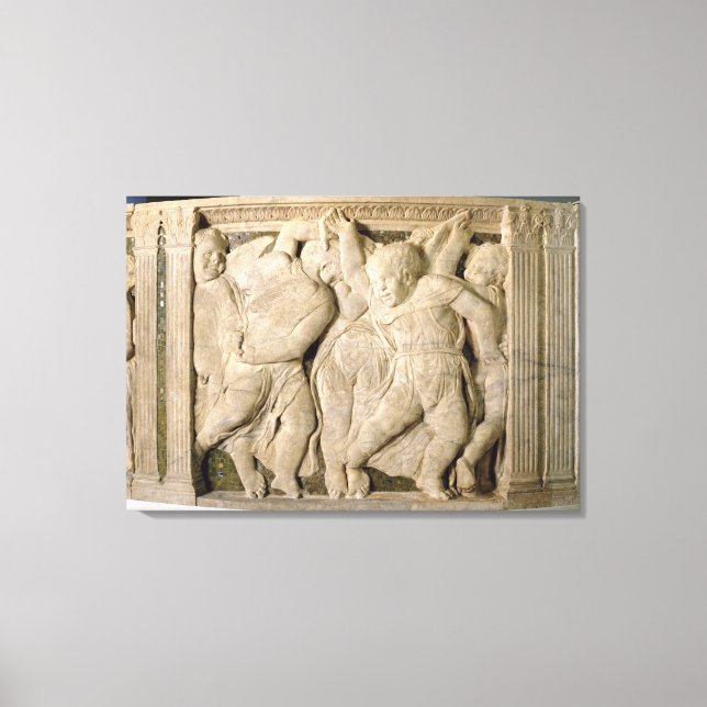 Post-restoration panel No.VII from the exterior pu Canvas Print (Front)