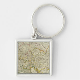Post roads Germany, Hungary Key Ring