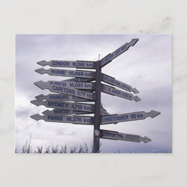 Post Sign Postcard (Front)