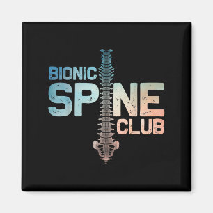 Post Spine Surgery Art For Men Women Bionic Spine Magnet