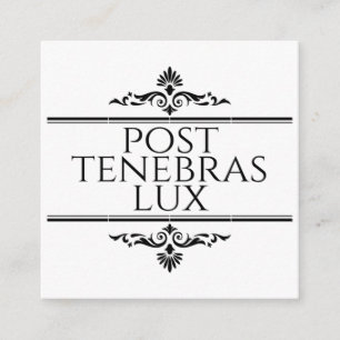 Post Tenebras Lux Enclosure Card