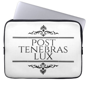 Post Tenebras Lux Laptop Sleeve