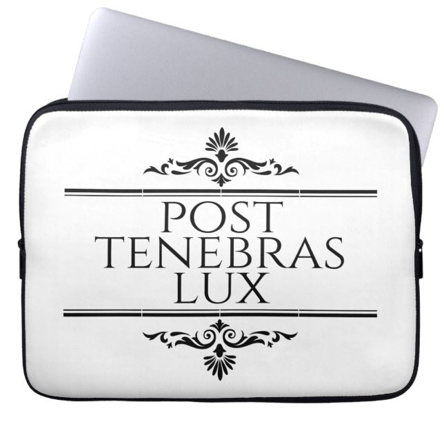 Post Tenebras Lux Laptop Sleeve (Front)