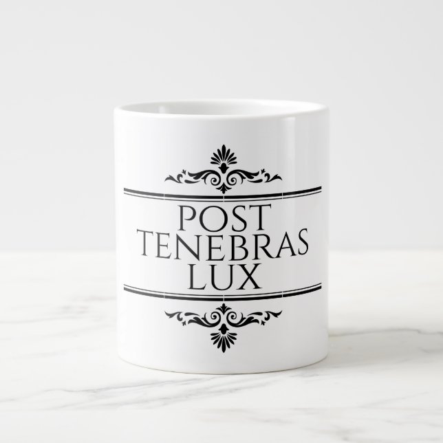 Post Tenebras Lux Large Coffee Mug (Front)