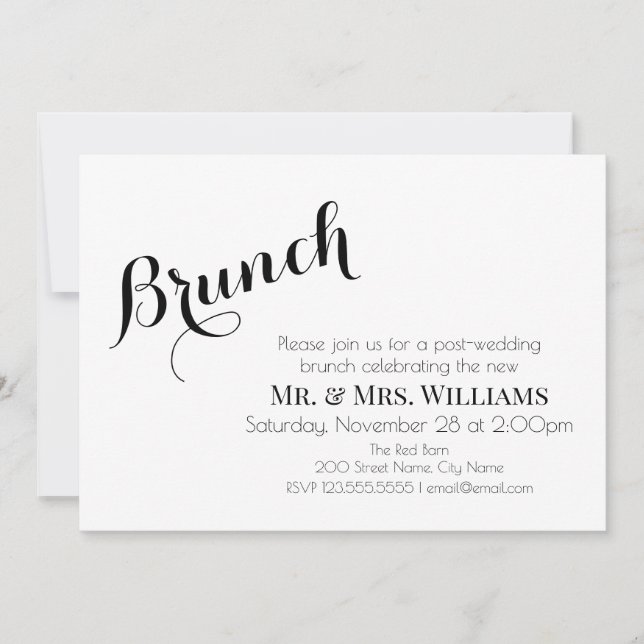 Post-wedding brunch (Front)