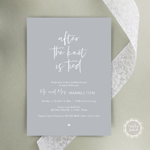 Post wedding Brunch, After the knot is tied Invita Invitation