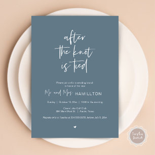 Post wedding Brunch, After the knot is tied Invita Invitation