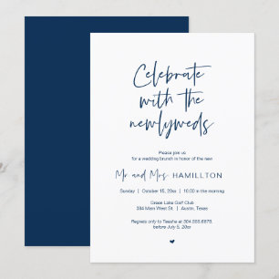 Post wedding Brunch, Celebrate with newlyweds Invi Invitation