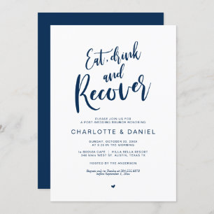 Post wedding Brunch, Eat, Drink and Recover Invitation