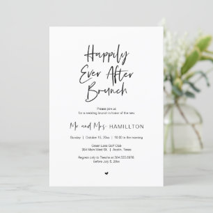 Post wedding Brunch, Happily Ever After Brunch Invitation