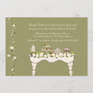 Post Wedding Brunch Invitation (You Pick Colour)