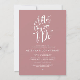 Post Wedding Brunch, Rustic Cottage Celebration Invitation