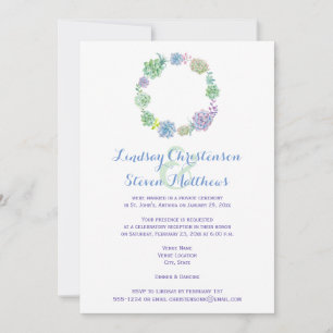 Post Wedding Invitation   Succulents & Sand 2