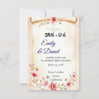 Post wedding party decor save the date