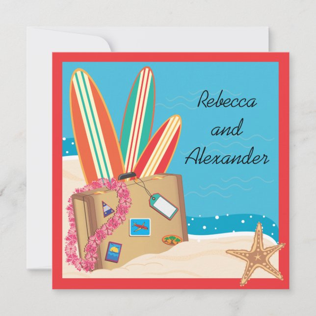 Post Wedding Reception Destination Invitation (Front)