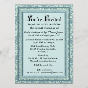 Post Wedding Reception Invitation