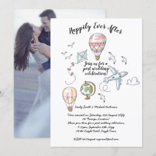 Post Wedding Reception Invites - Happily Everafter
