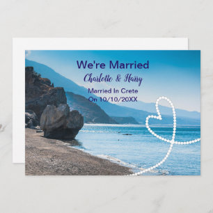 Post Wedding Reception Party Married In Crete Invitation