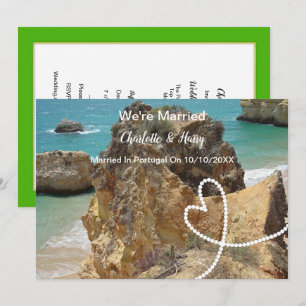 Post Wedding Reception Party Married In Portugal Invitation