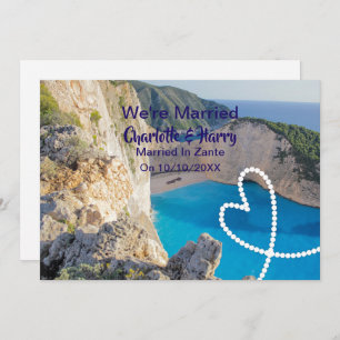 Post Wedding Reception Party Married In Zante Invitation