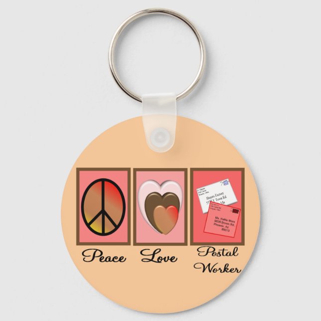 Post Worker Gifts Key Ring (Front)