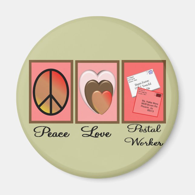 Post Worker Gifts Magnet (Front)